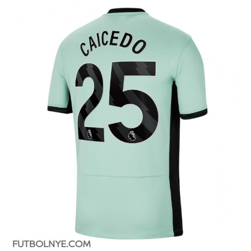 Camiseta Chelsea Moises Caicedo #25 Tercera Equipación 2023-24 manga corta